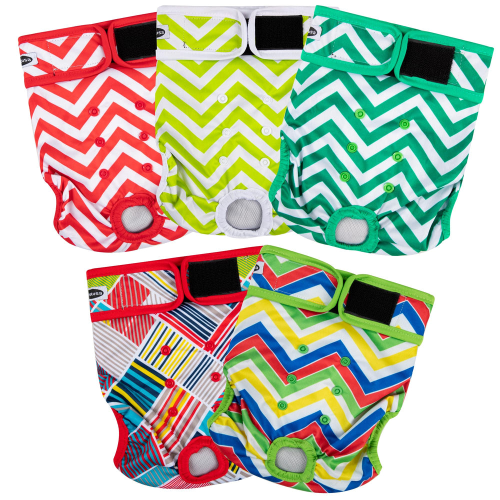 Tuiskusa dog diapers female adjustable strap for customized fit and leak control.