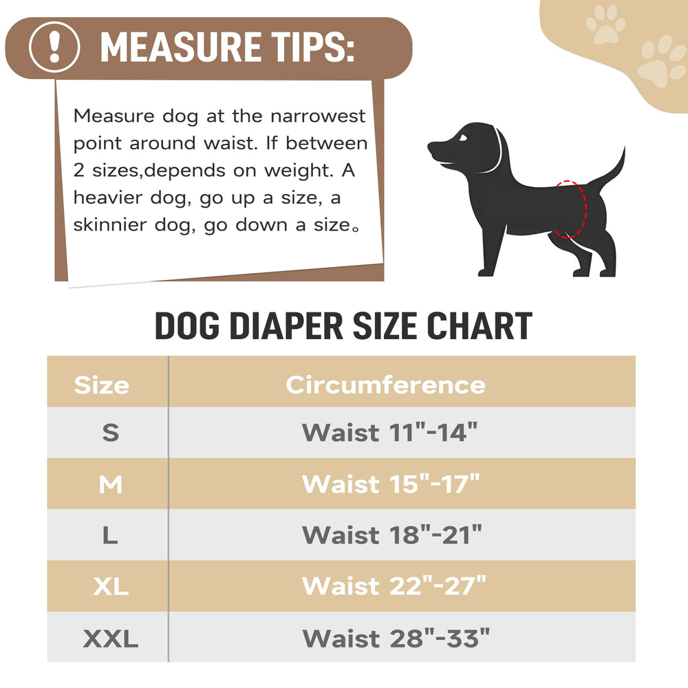 Tuiskusa male dog diapers with Velcro secure-fastener for activity