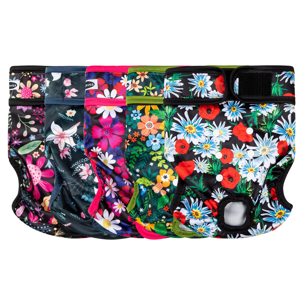 Tuiskusa reusable dog diapers show a perfect-fit design for leak protection.