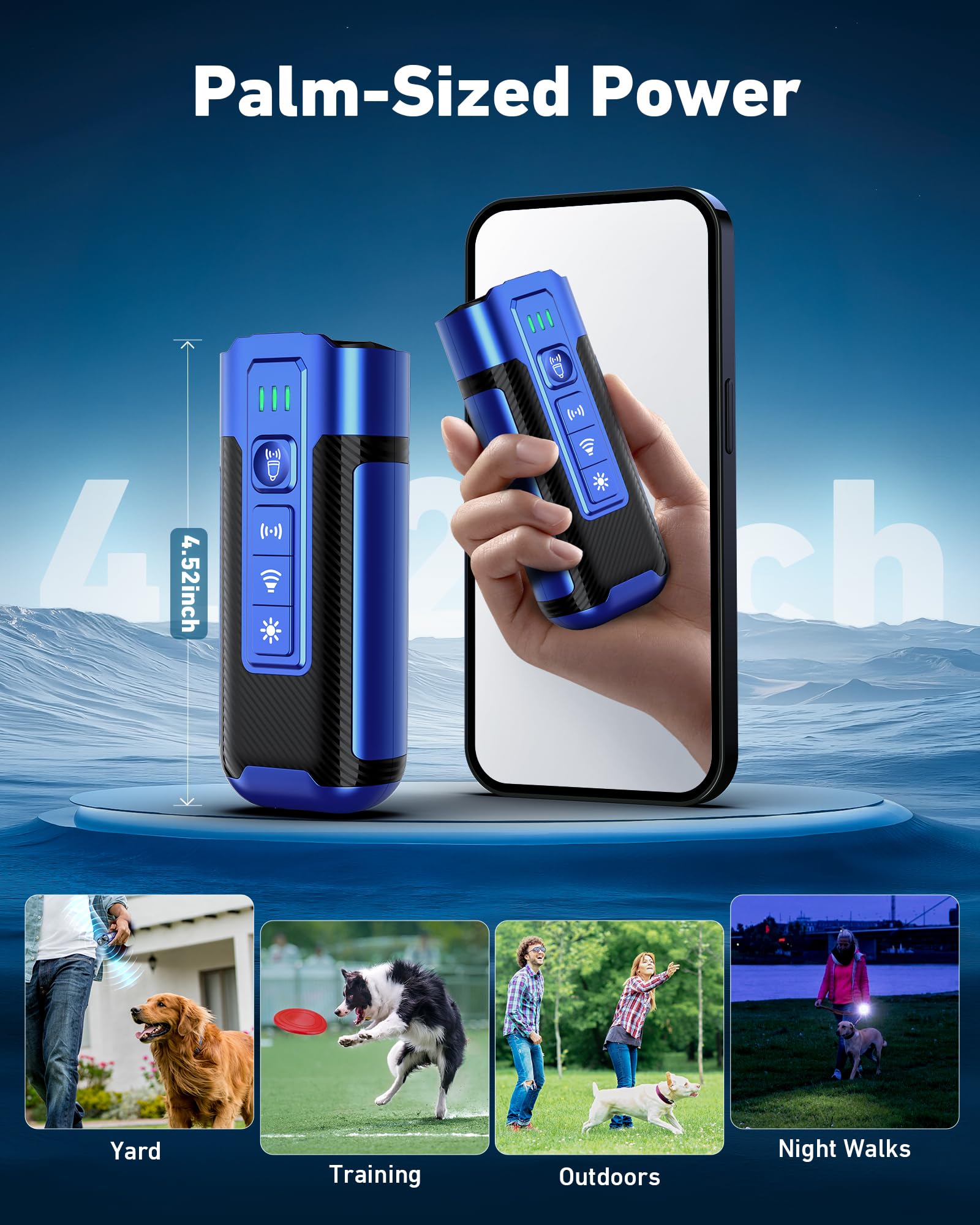 TUITUITA dog bark deterrent USB charging keeps device ready with long standby time