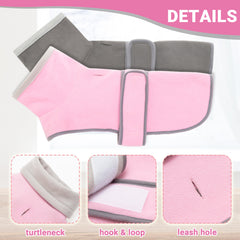 TUKOAW dog coat 2-pack back view with two colors