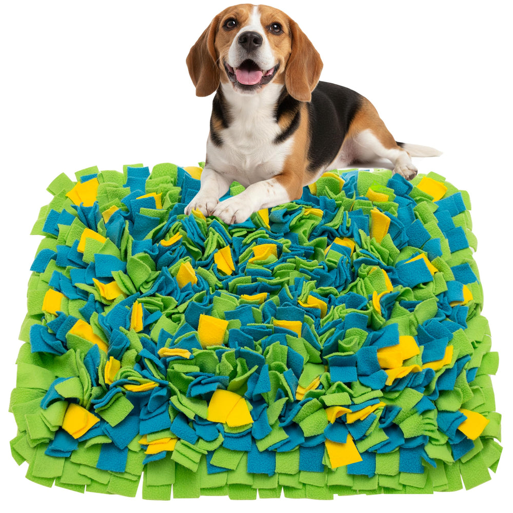 TUKOAW Snuffle Mat dog puzzle interaction boosts mental engagement.