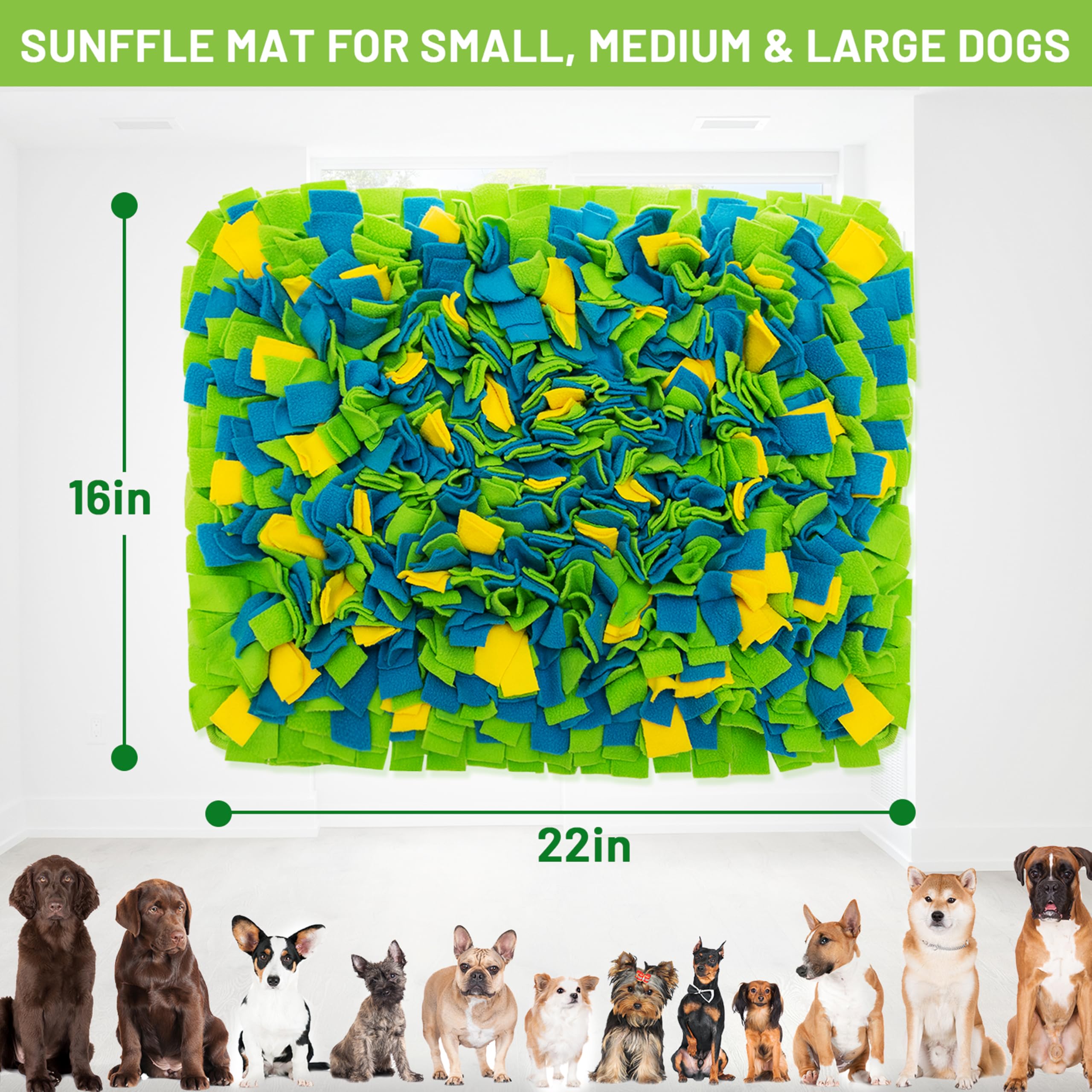 TUKOAW Snuffle Mat for large dogs supports slow feeding and enrichment.