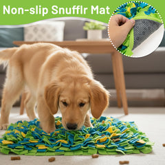 TUKOAW Snuffle Mat uses soft fleece for gentle skin contact.