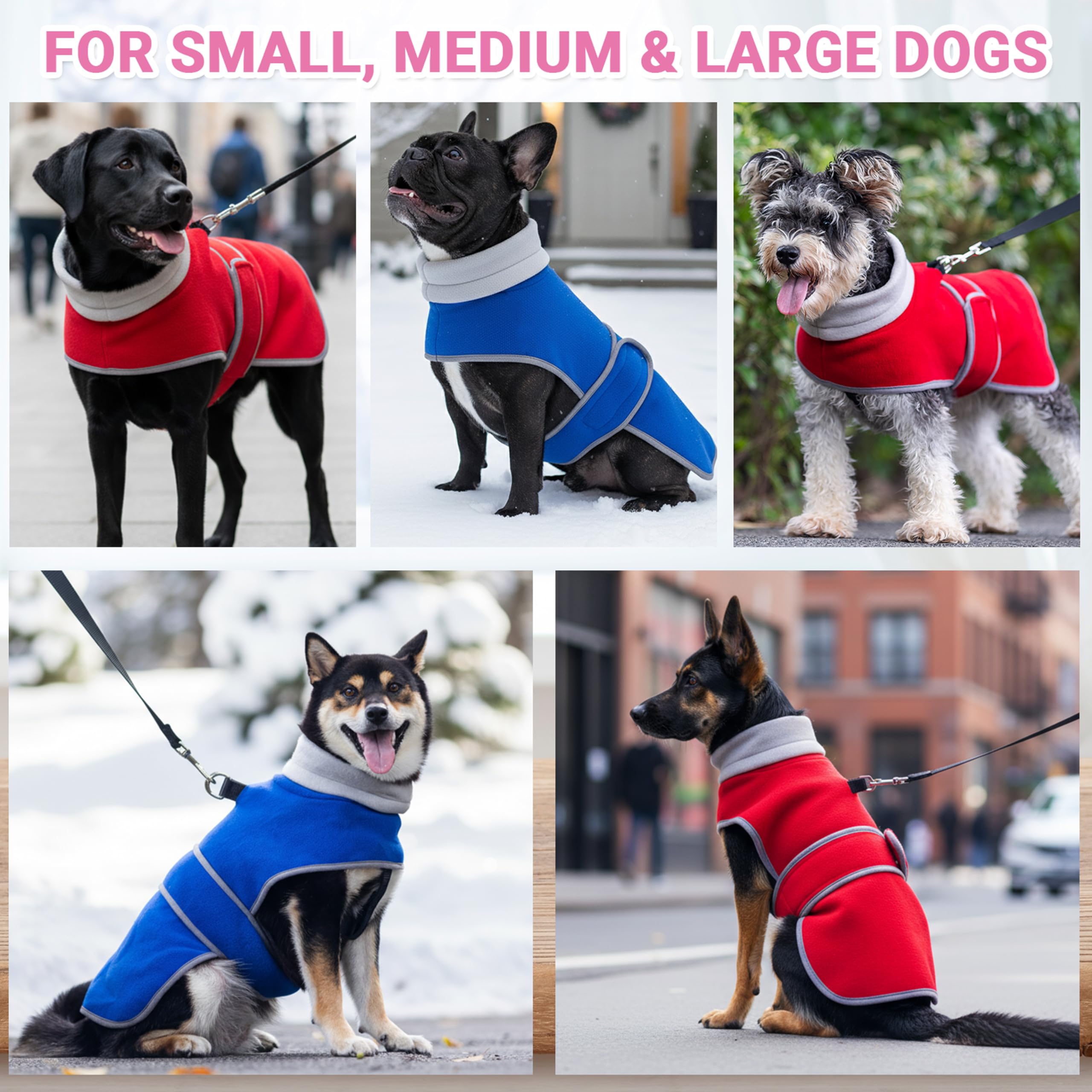 TUKOAW soft, pilling-resistant fleece coat ready for washing and reuse