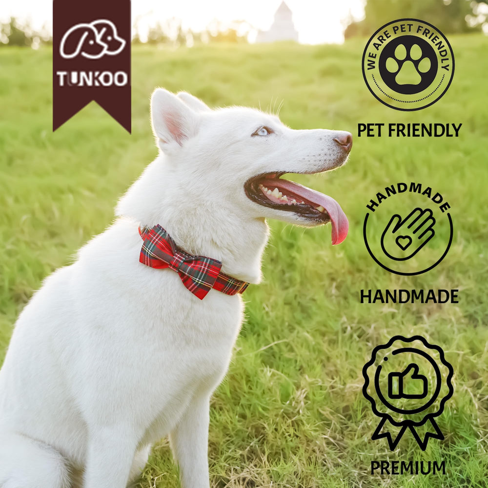 Tunkoo adjustable collar shows small to large sizing for varied breeds.