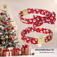 Tunkoo Christmas dog collar buckle highlights secure metal buckle for safe daily walks.