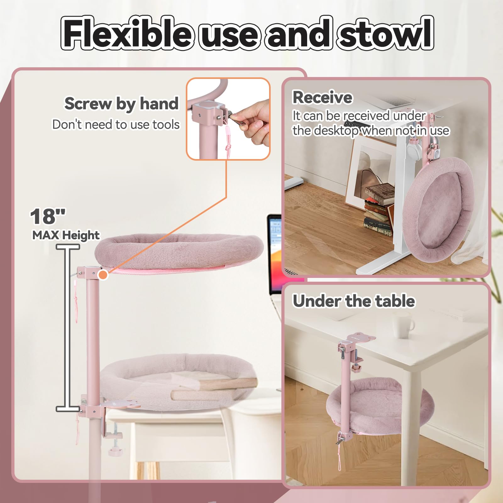 Turbosus 40 lb weight capacity highlighted for larger cats and longer use.