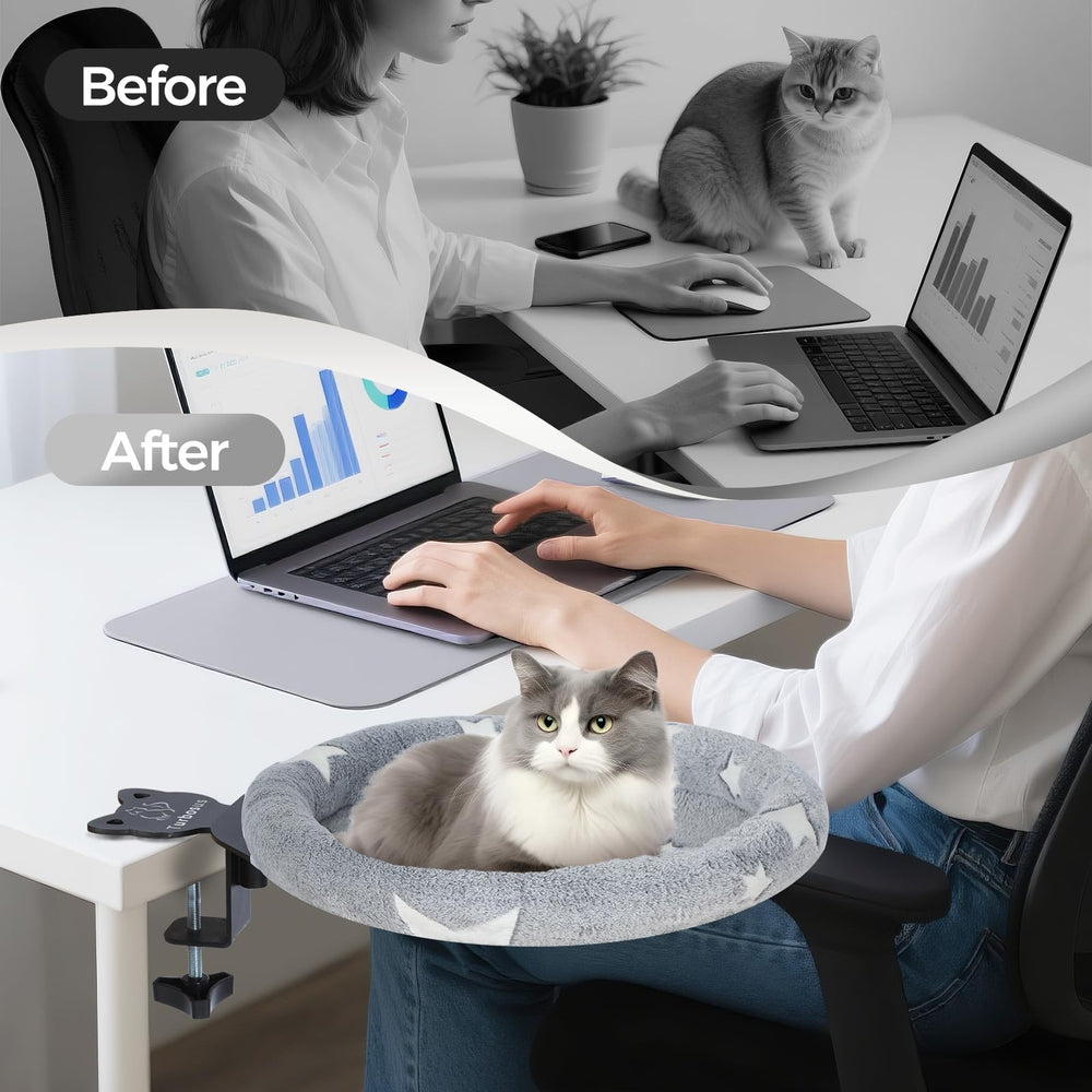 Turbosus heavy-duty metal clamp ensures wobble-free stability on desks.