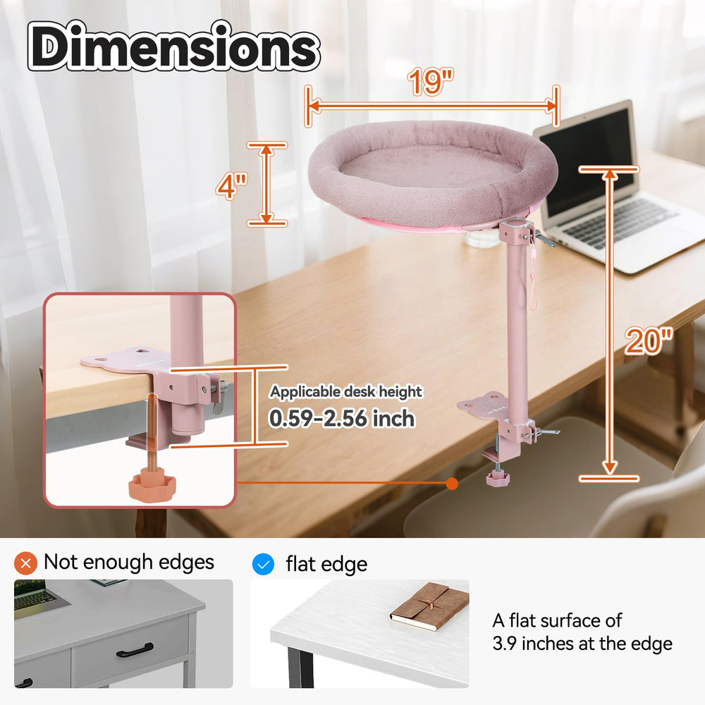 Turbosus tool-free clamp setup enables quick installation on your desk.