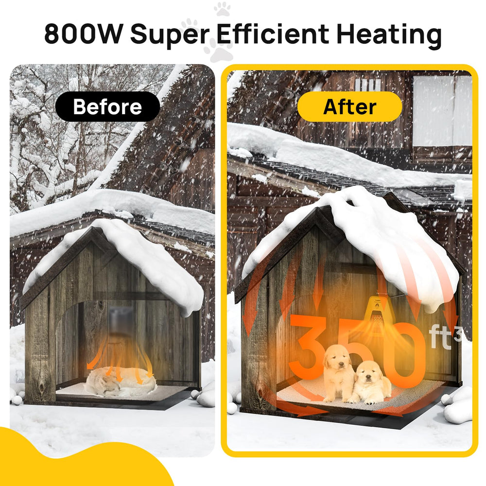 TURBRO Neighborhood DH800A IPX4 controller allows exterior heat adjustment.