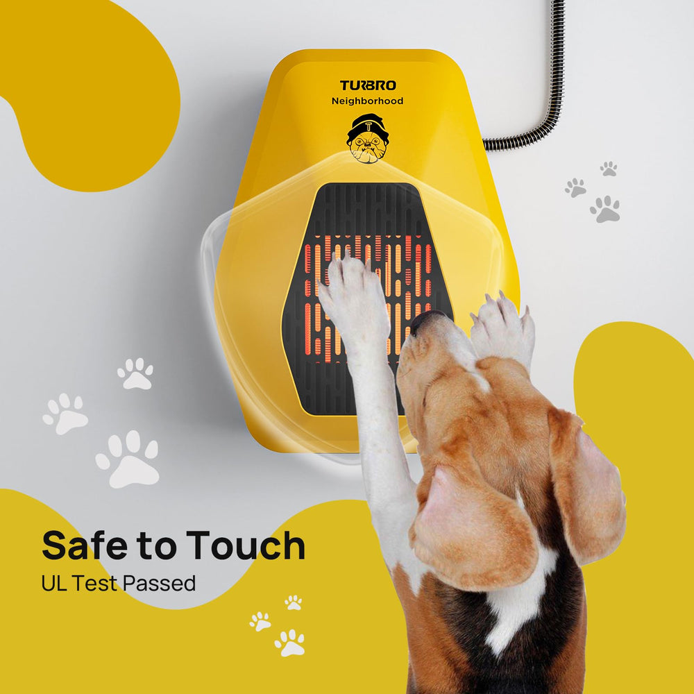 TURBRO Neighborhood DH800A mesh outlet blocks hair ingress for easier cleaning.