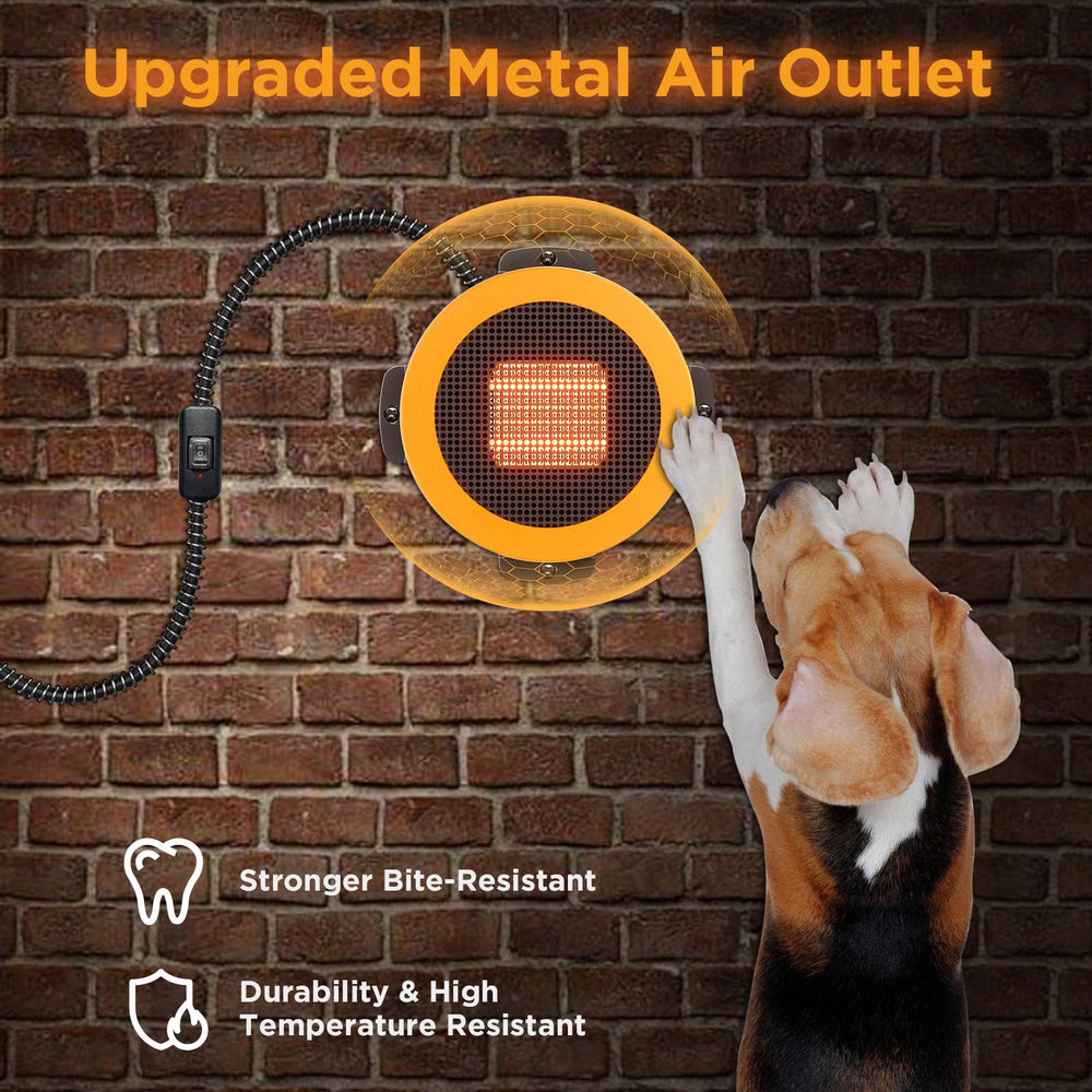 TURBRO Neighborhood Dog House Heater built-in filter simplifies debris and hair cleanup