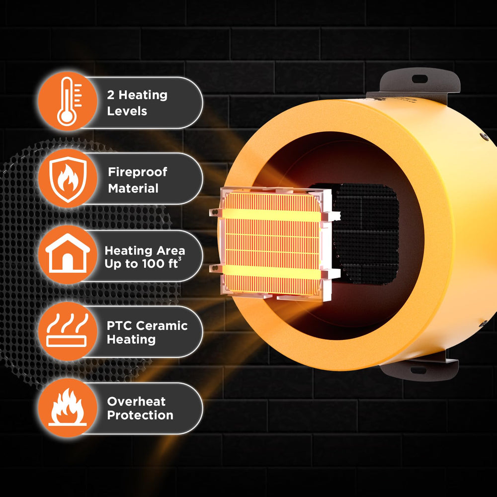 TURBRO heater with IPX4 controller supports outdoor friendly temperature control