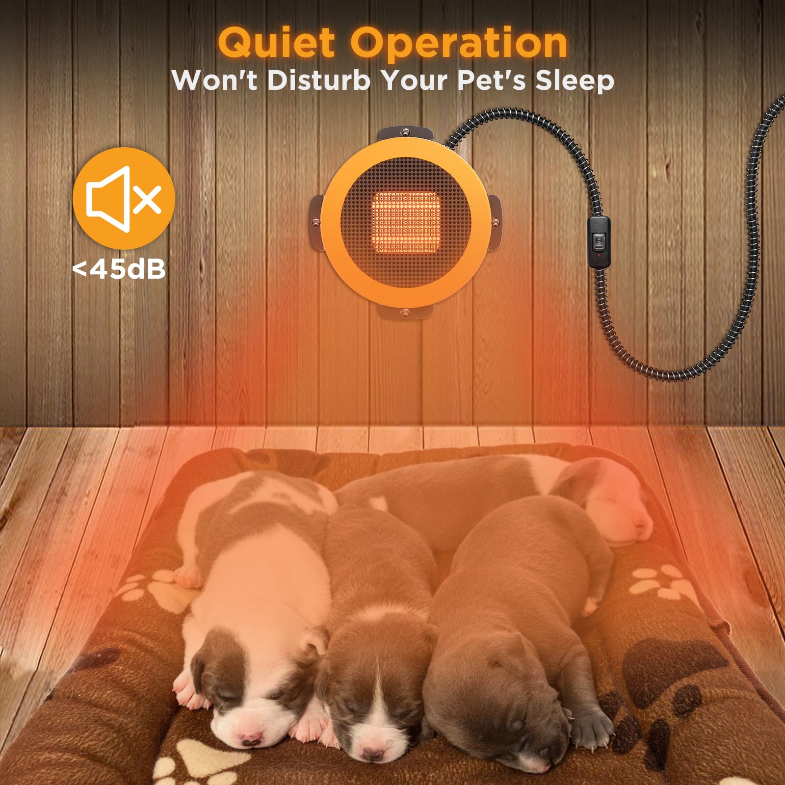 TURBRO Neighborhood Dog House Heater with overheating protection for safe warmth