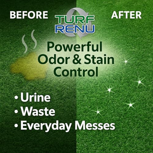 TURF RENU Tr10101 pet-turf-area application keeps dog zones fresh.