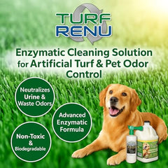 TURF RENU Tr10101 spraying-turf shows easy application for odor control.