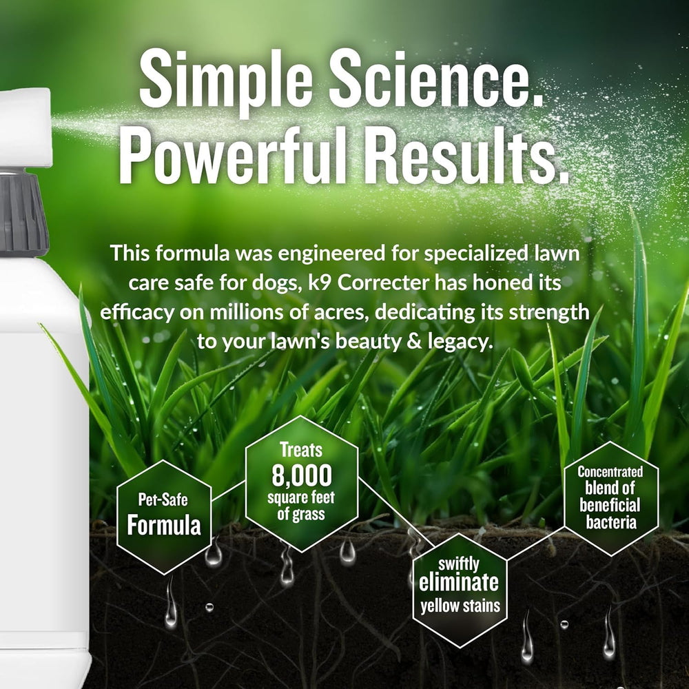 Turf Titan K9 Correcter dog-urine-neutralizer protecting lush turf