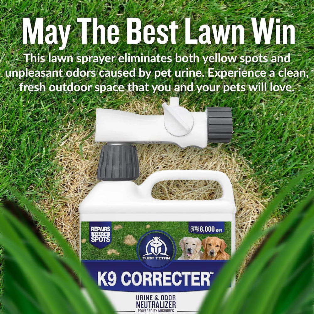 Turf Titan K9 Correcter grass-revival captures renewed color and vigor