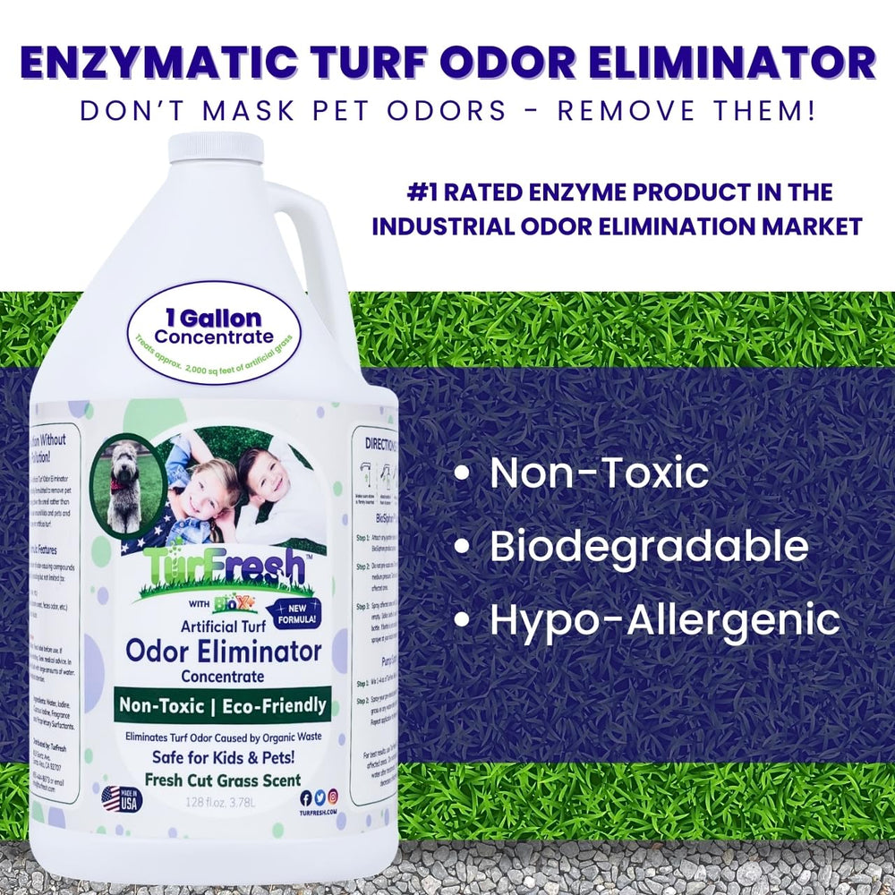 TurFresh BioX sprayer-compatible setup enables easy outdoor dilution