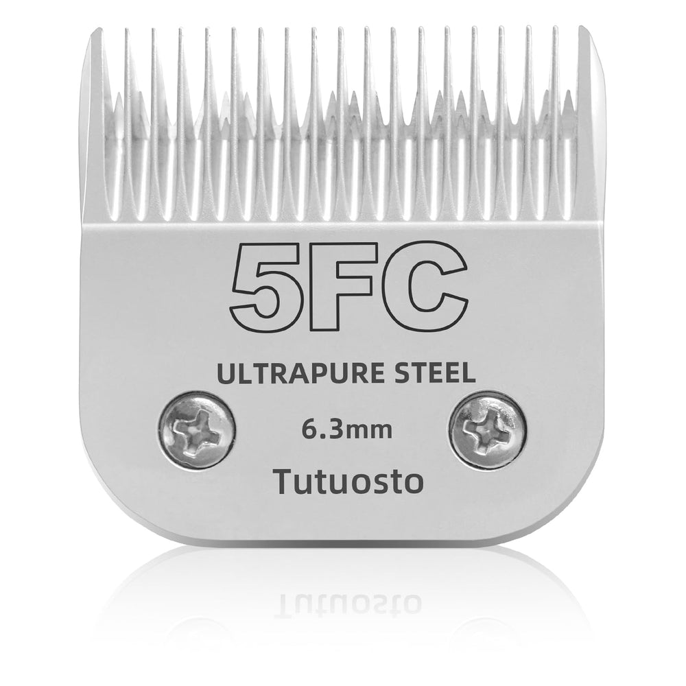 Tutuosto 5FC blade front-view demonstrates compact design for swift grooming.