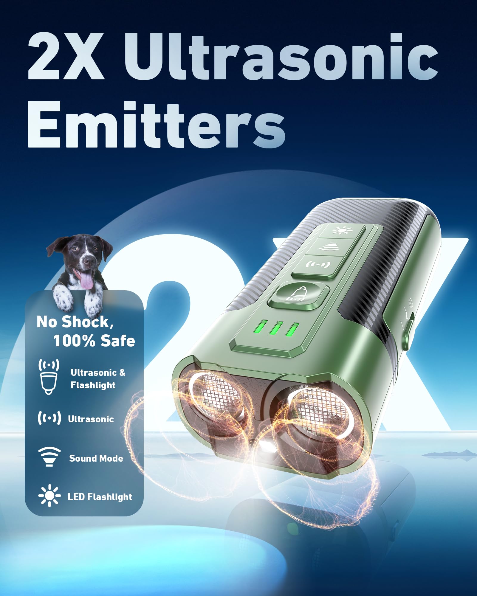 TUITUITA bark deterrent in compact design ideal for portability.
