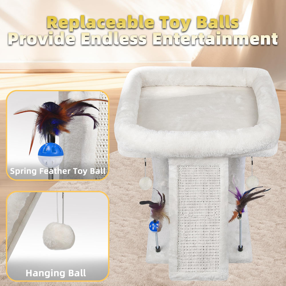 TWDEPART cat tree easy assembly with simple tools and fast setup.