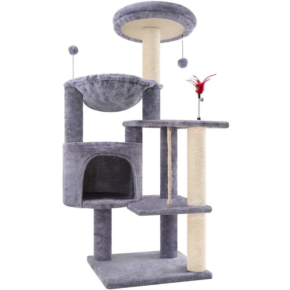 TWDEPART cat tree indoor cats top platform offers a cozy lounging perch for relaxed naps