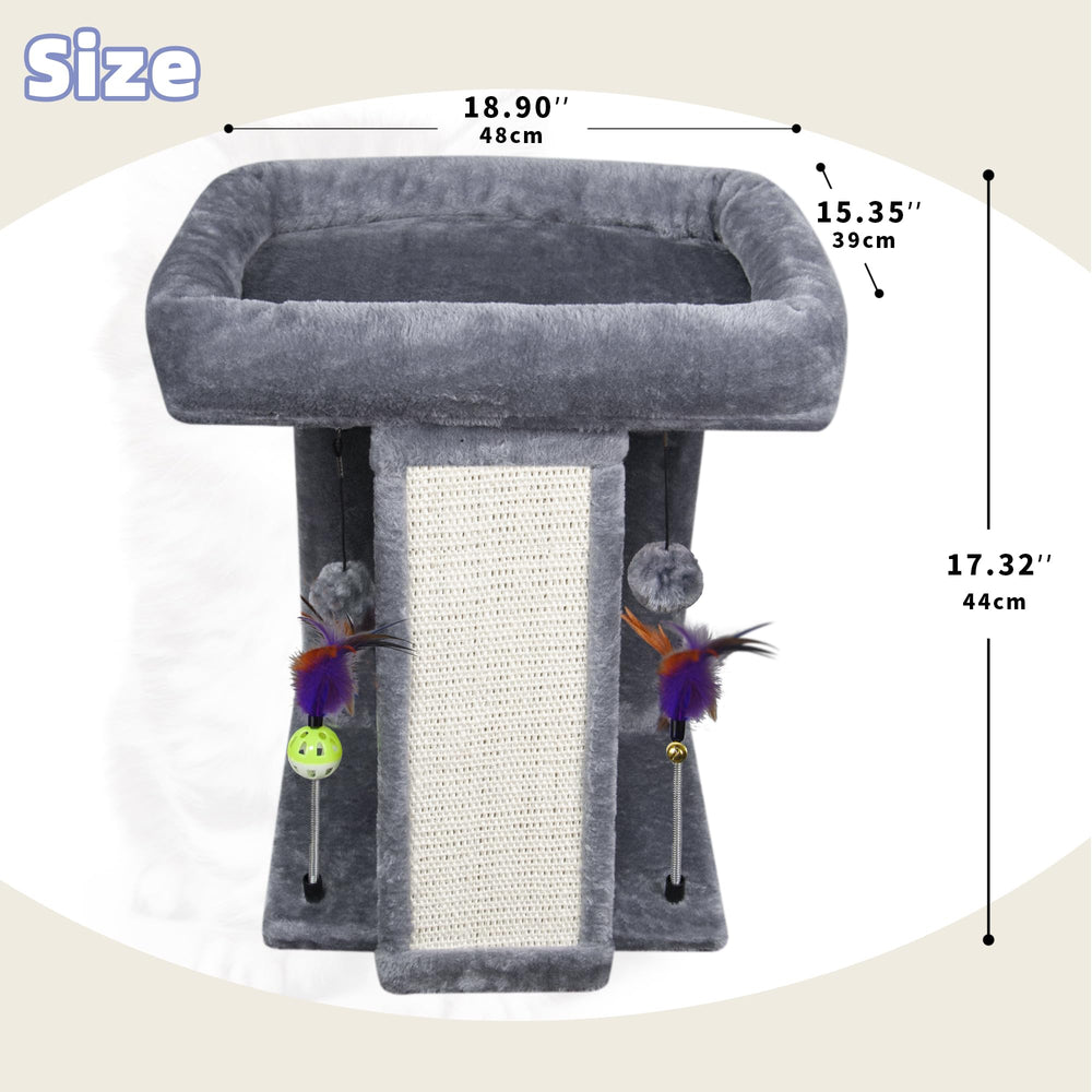 TWDEPART cat tree scratching board with natural sisal protects furniture and satisfies claws.