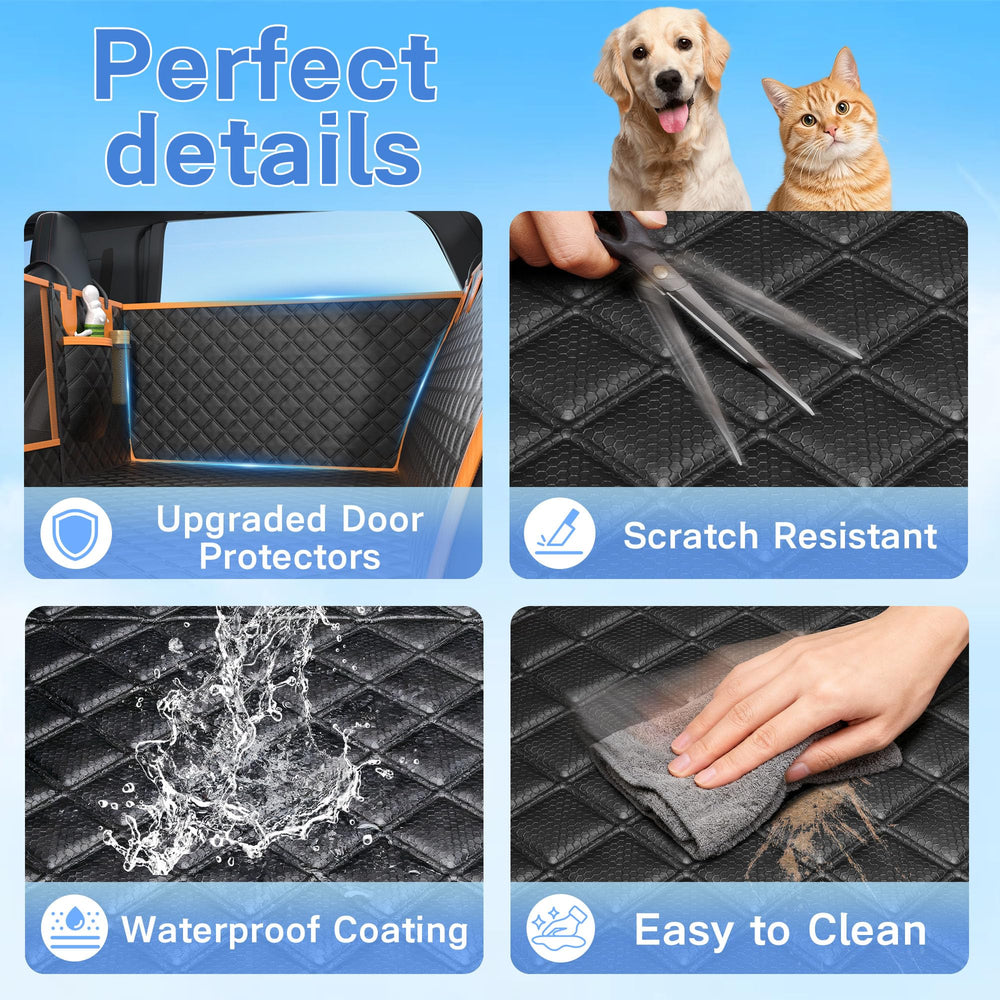 Twesync dog seat cover sponge soft backing for comfortable long rides