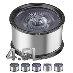 Twinsing 4.5L dog water bowl filled for easy refills and multi-pet hydration.