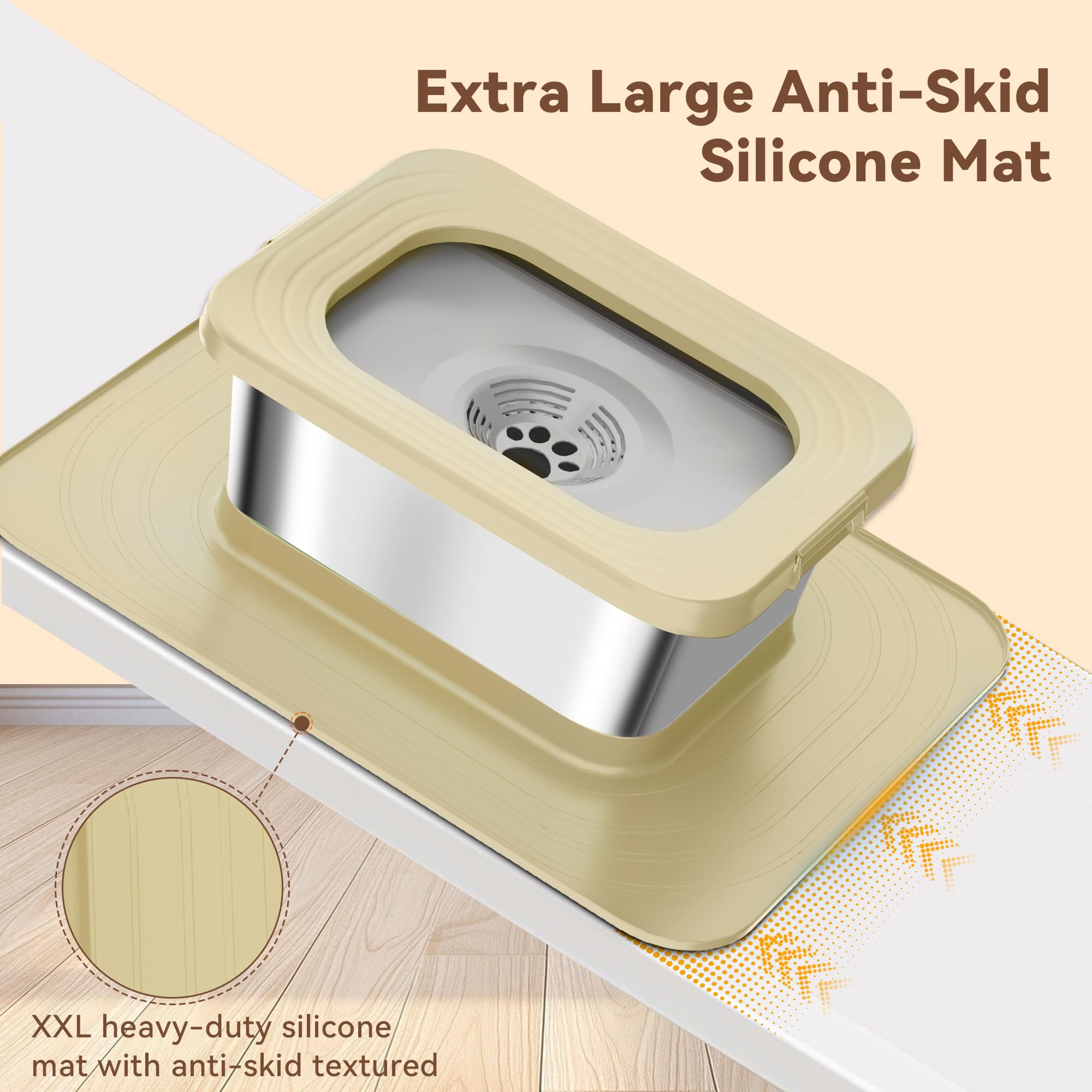 Twinsing heavy-duty stainless steel bowl is durable and easy to clean.