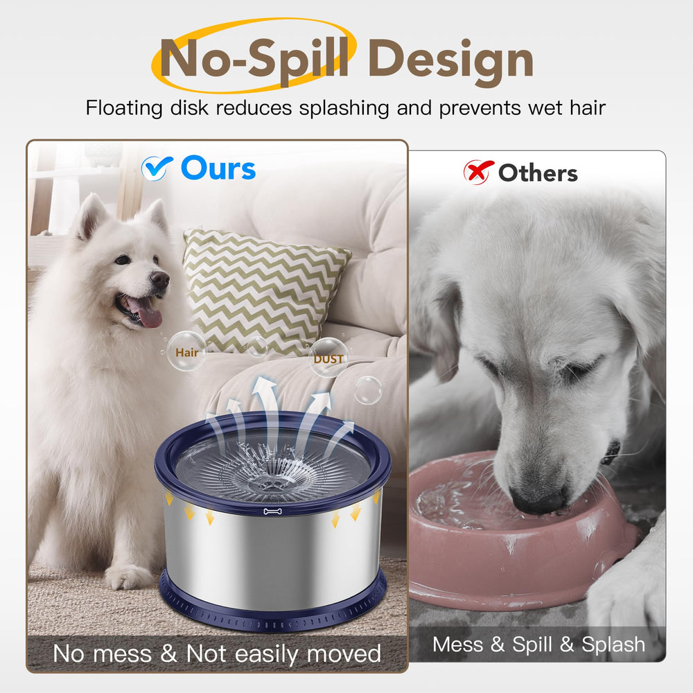 Twinsing 4.5L large-capacity dog bowl keeps pets hydrated between refills.