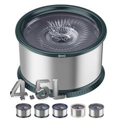 Twinsing large-capacity water bowl demonstrates 4.5L capacity for less frequent refills.