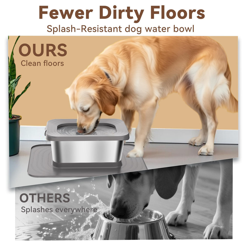 Twinsing large-capacity bowl suited for multi-pet households during outdoor play