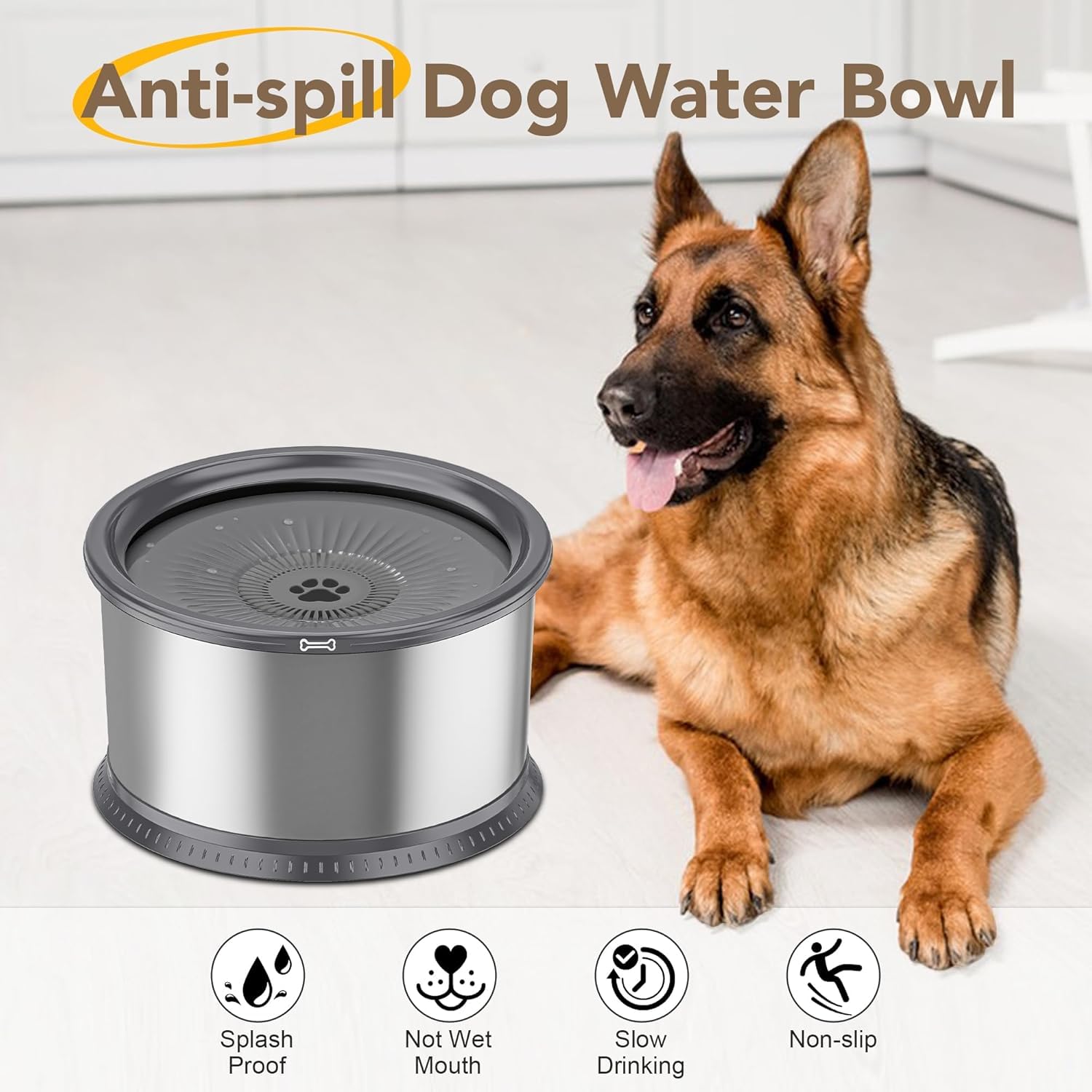 Twinsing multi-pet friendly dog water bowl suitable for households with several dogs.