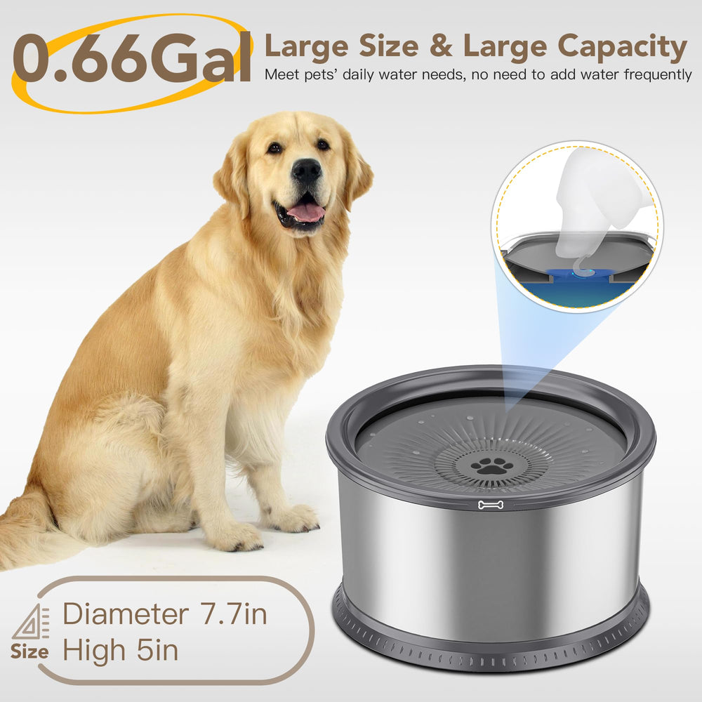 Twinsing no-spill dog water bowl demonstrates splash-proof design to minimize mess.
