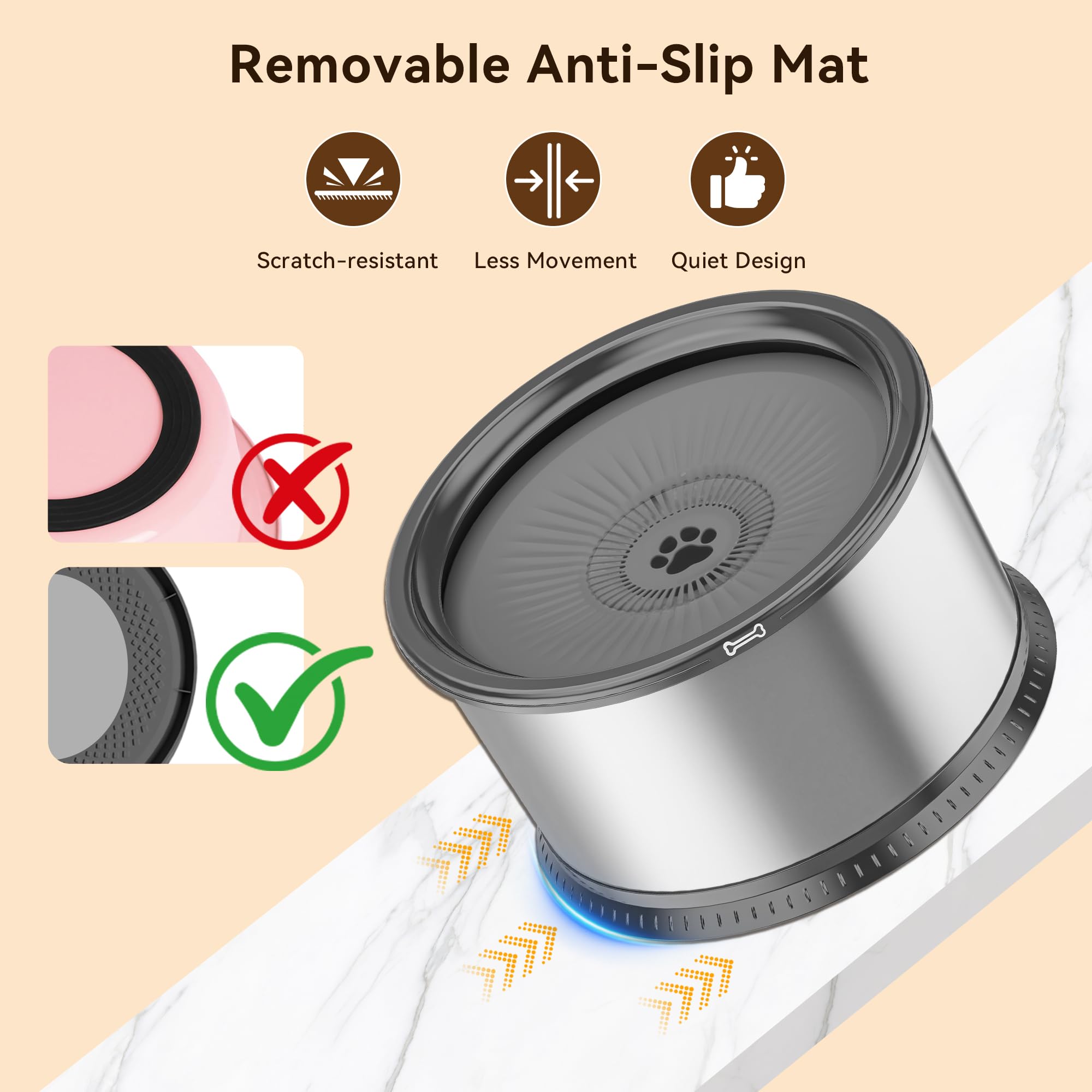 Twinsing stainless steel bowls for durable, dishwasher-safe use.