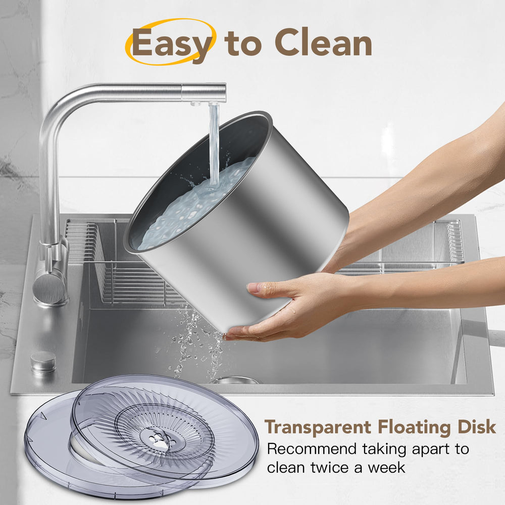 Twinsing integrated water filter system for clearer, cleaner drinking water.