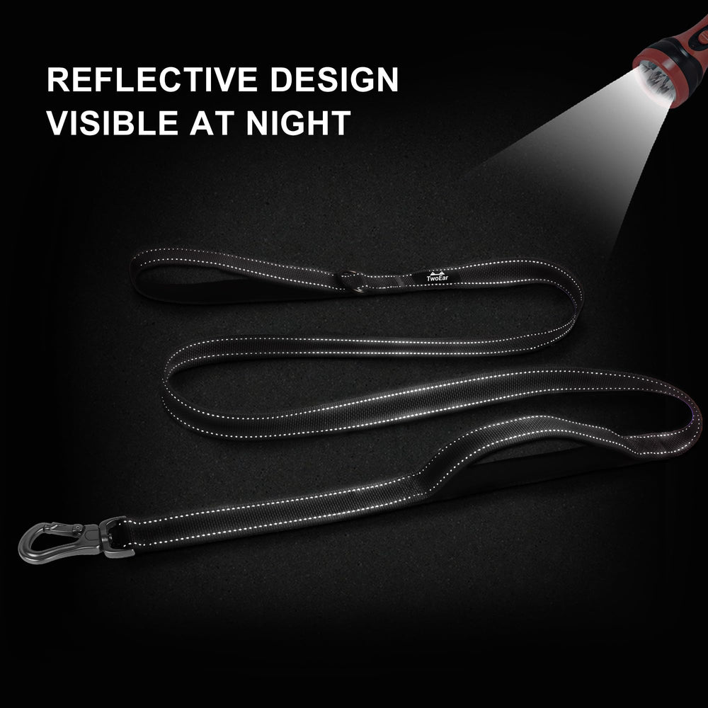 TwoEar heavy-duty nylon webbing delivers durable support for strong pullers.
