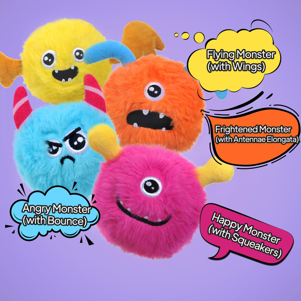 TwoEar Squeaky Balls dog toy in action with built-in squeaker for lively play.