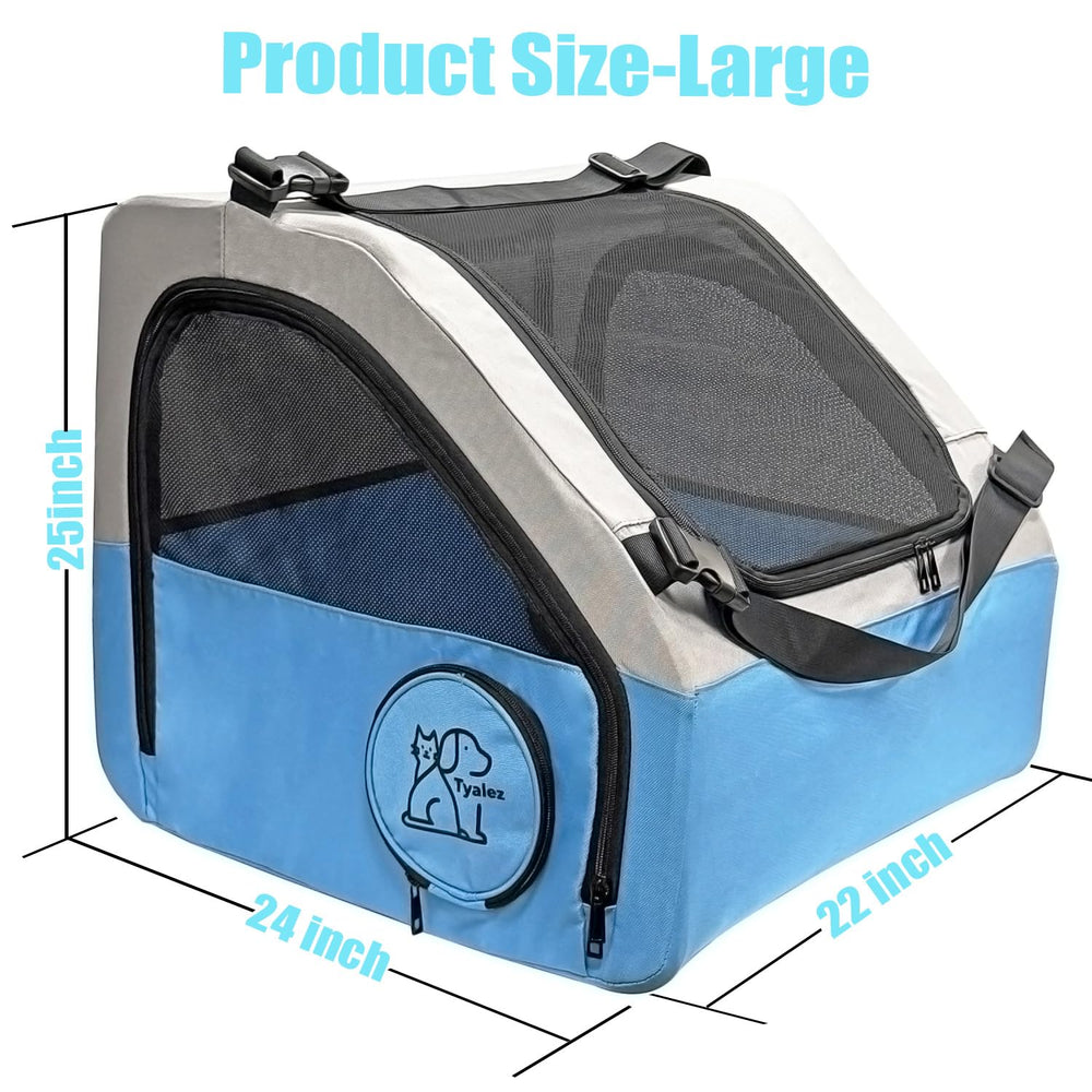 Tyalez crate interior showing ample space for medium to large pets.