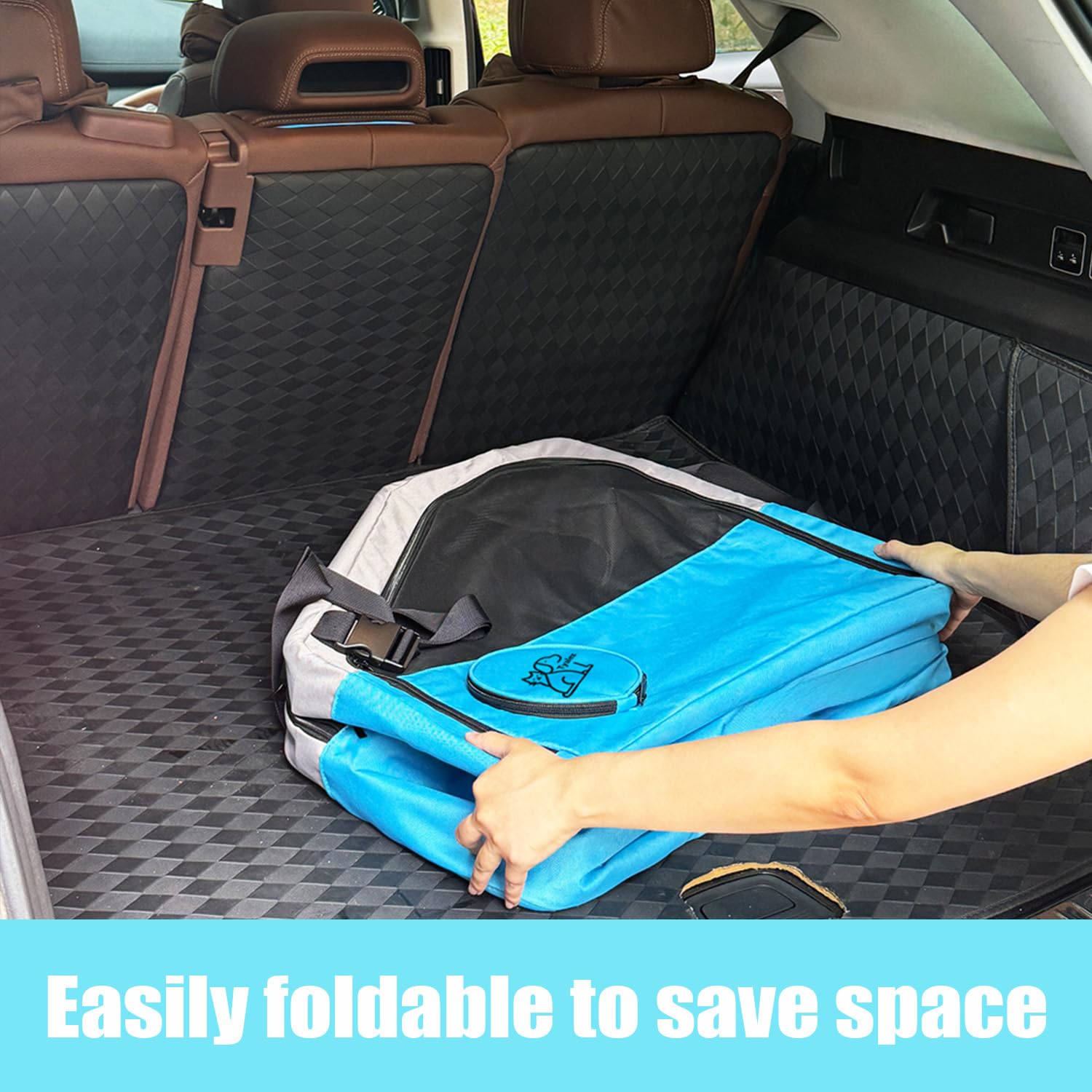 Tyalez seatbelt strap and headrest compatibility stabilize crate during drive.