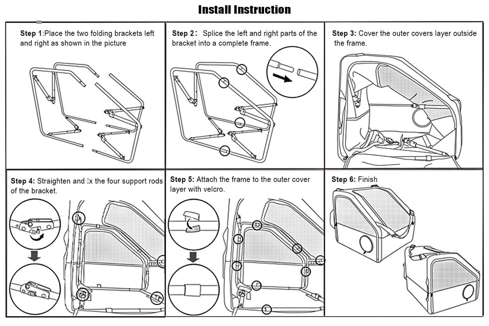 Tyalez breathable mesh panels promote airflow for small pets.