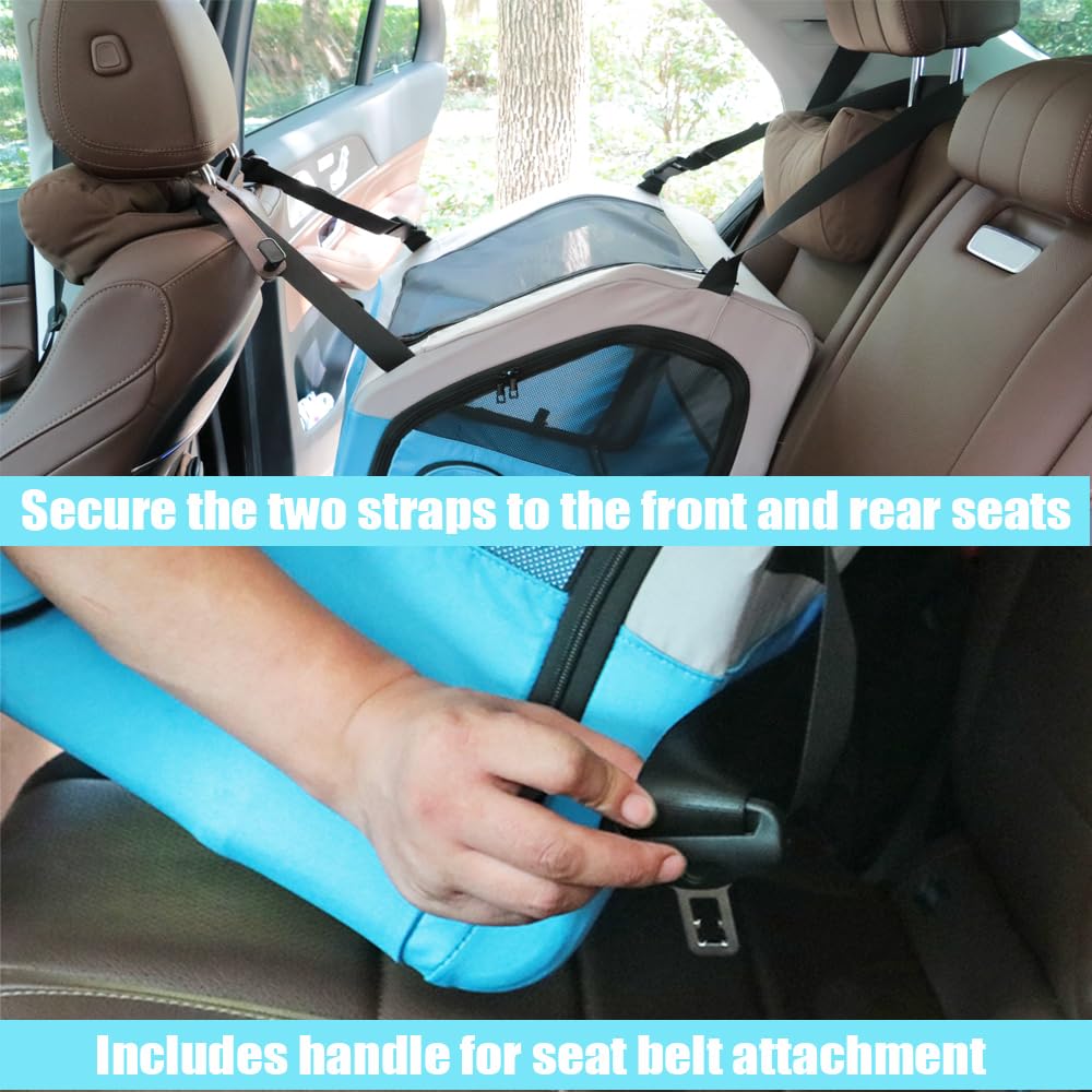 Tyalez crate headrest strap secures ride and reduces crate movement.