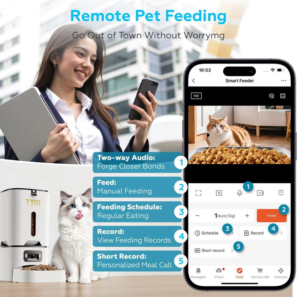 TYM feeder with slow feeding mode supports controlled portions