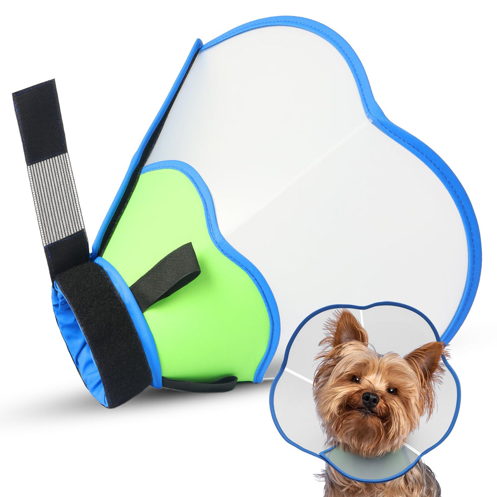 TZBEINN dog cone small-front-view for secure recovery fit.