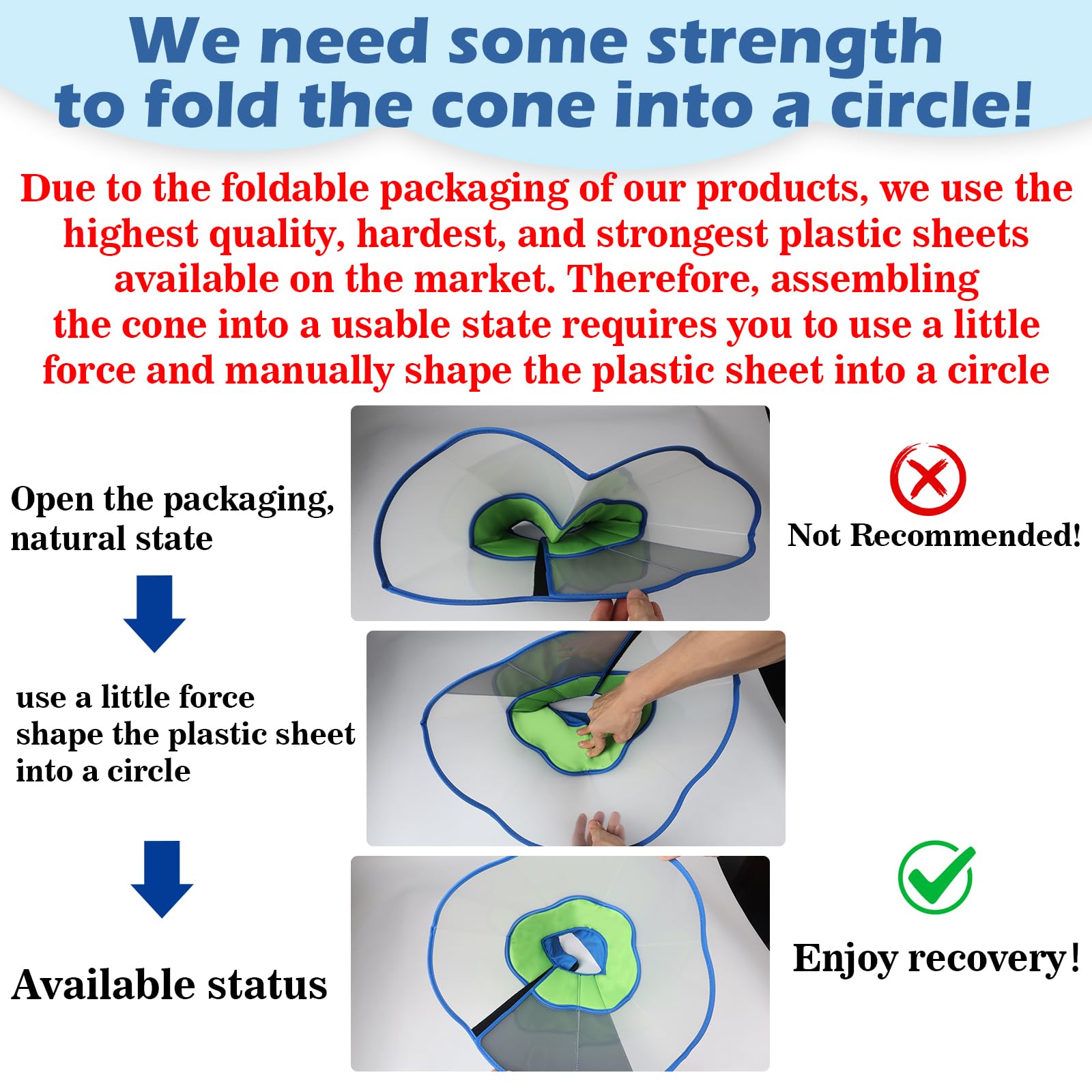 TZBEINN plastic-sheet-advanced-design provides firm protective shape.