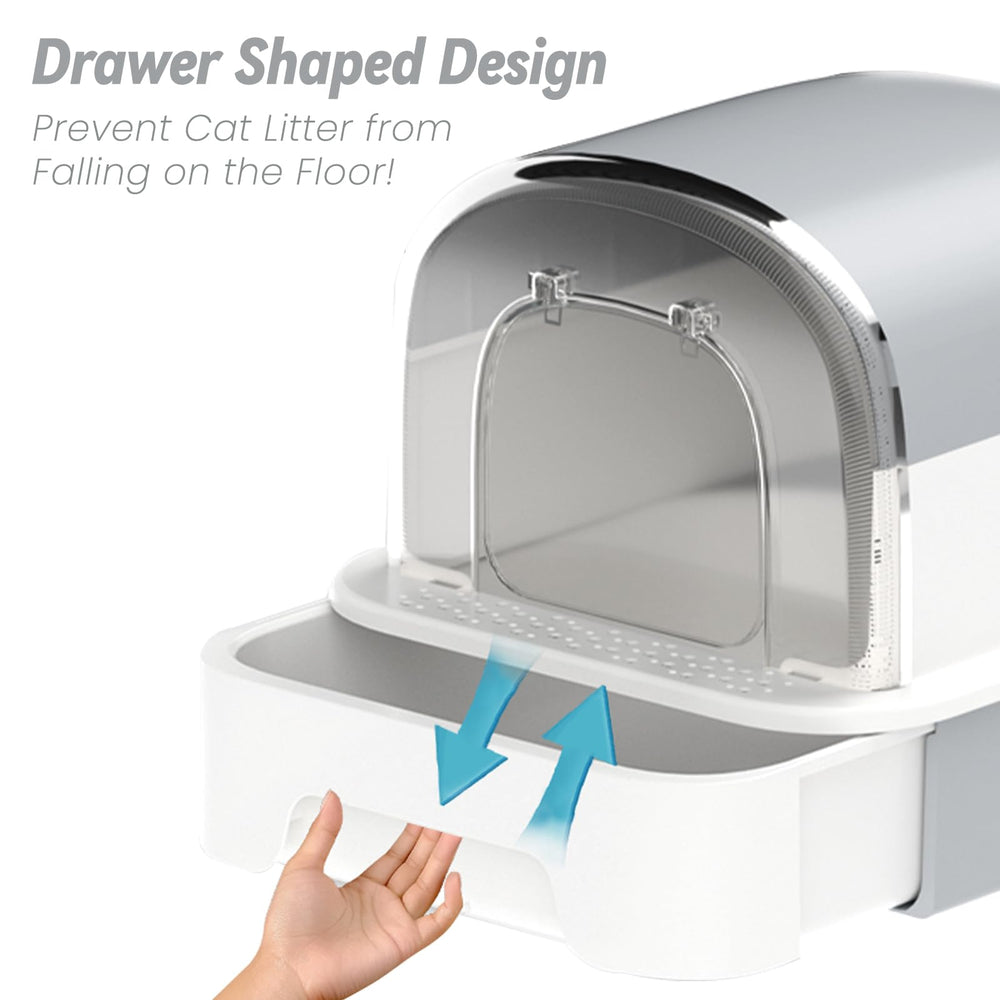 TZHYKPHOME pull-out drawer simplifies cleaning of the litter tray