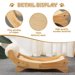 UUig sisal ball toy adds interactive play to the scratch lounger